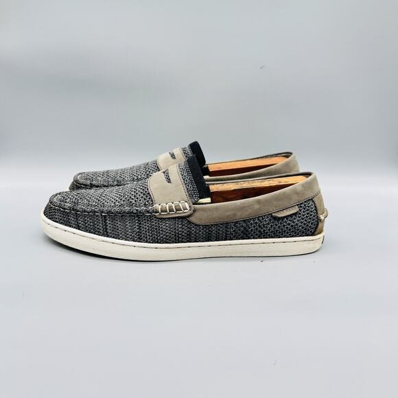 Cole Haan Shoes Mens 10.5 Gray Suede Knit Penny Loafers Slip On Casual Comfort main image 11